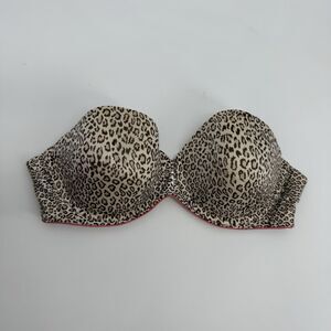 Maidenform Sweet Nothings Leopard Print Strapless Bra Size 38C